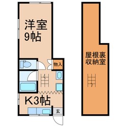 伊藤アパート（朔日市）の物件間取画像